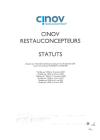 Statuts Cinov Restauconcepteurs